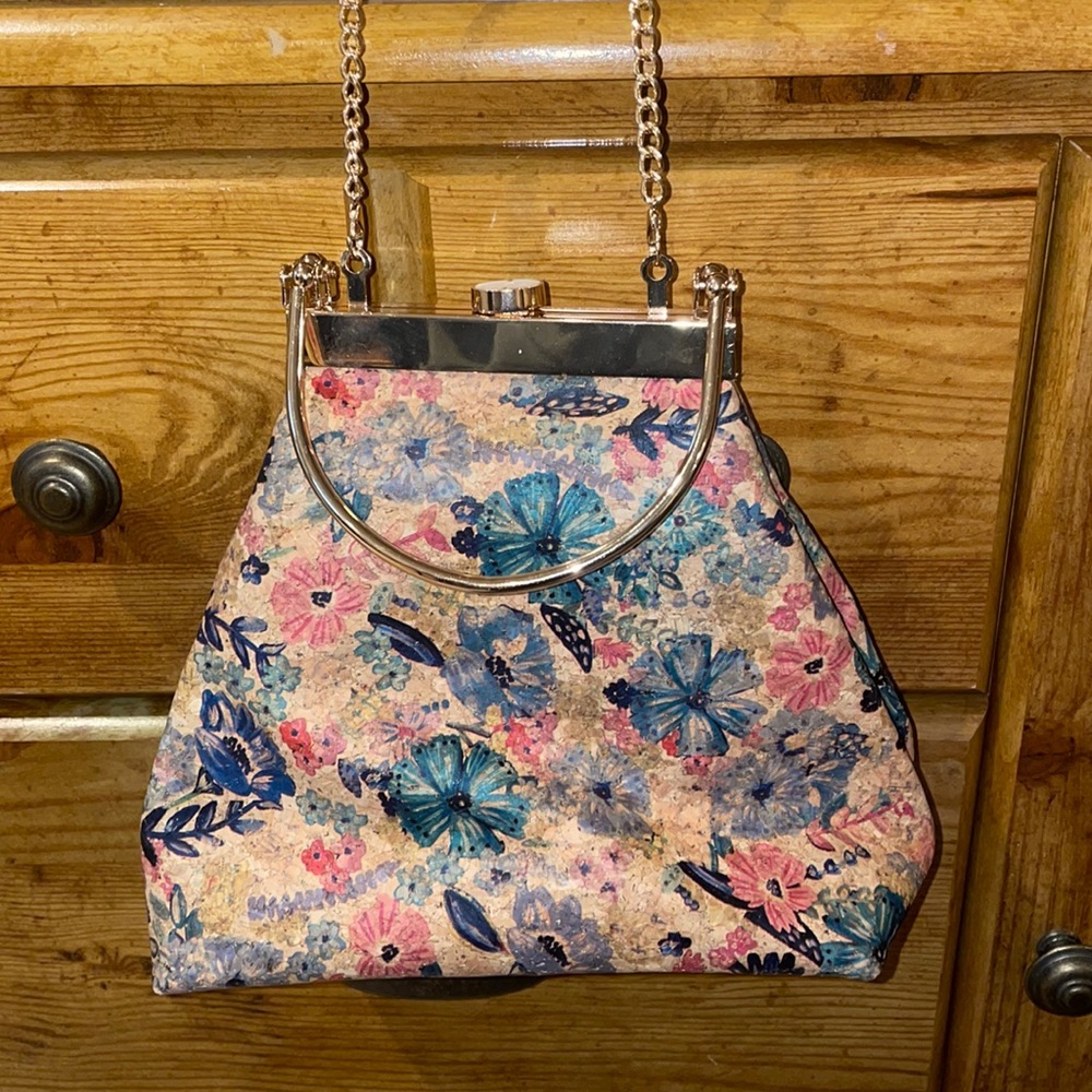 floral chain purse